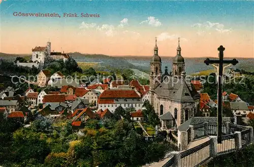 AK / Ansichtskarte Goessweinstein Kirche Burg  Goessweinstein