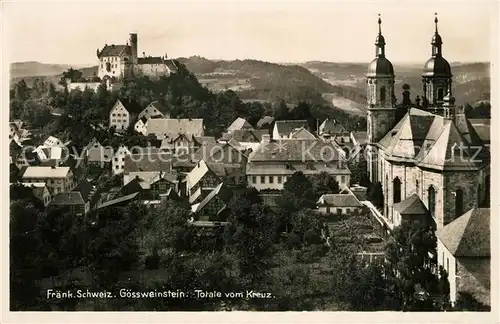 AK / Ansichtskarte Goessweinstein Wallfahrtskirche Burg Goessweinstein