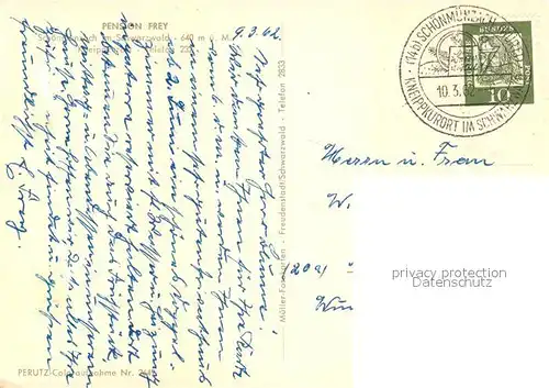 AK / Ansichtskarte Sch&#246;nm&#252;nzach Pension Frey