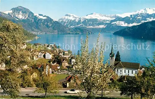 AK / Ansichtskarte Weggis_Vierwaldstaettersee Pilatus Panoramastra&#223;e / Weggis_Vierwaldstaettersee