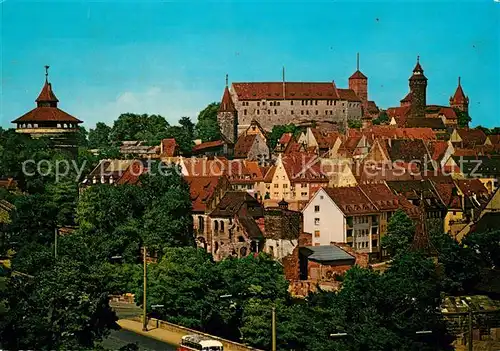 AK / Ansichtskarte N&#252;rnberg Blick zur Burg
