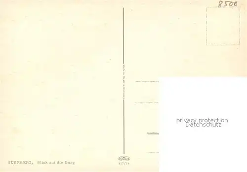 AK / Ansichtskarte N&#252;rnberg Blick zur Burg