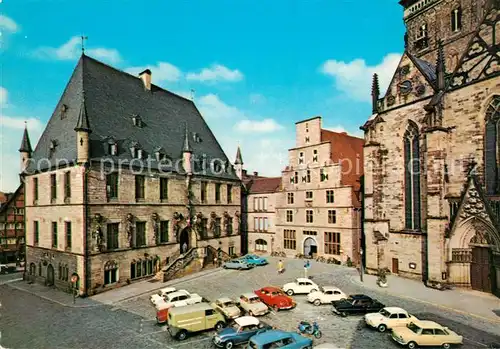 AK / Ansichtskarte Osnabr&#252;ck Rathausplatz Rathaus Stadtwaage