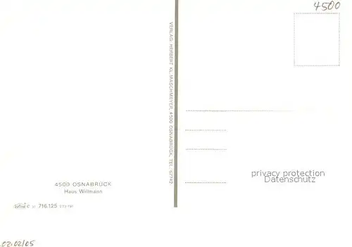 AK / Ansichtskarte Osnabrück Haus Willmann