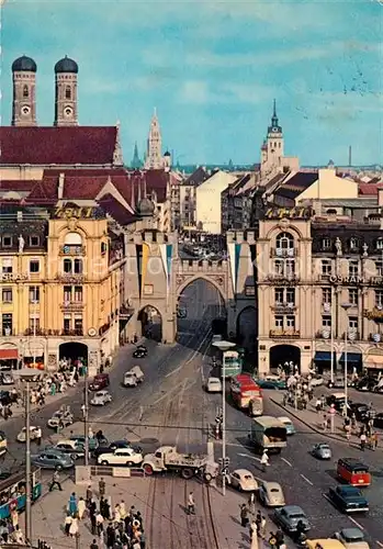 AK / Ansichtskarte M&#252;nchen Stachus Karlstor