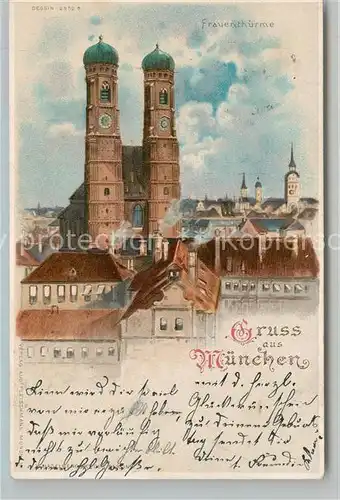 AK / Ansichtskarte Muenchen Frauenkirche / Muenchen