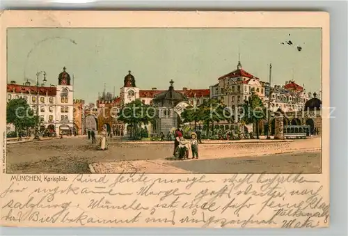 AK / Ansichtskarte Muenchen Karlsplatz / Muenchen