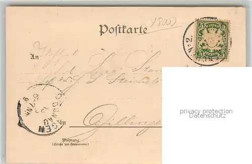 AK / Ansichtskarte Muenchen Universit?t K?nigsbau Postsaalbau / Muenchen