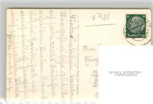 AK / Ansichtskarte Wangen_Allgaeu Kinderheilst?tte Haupteingang / Wangen Allgaeu