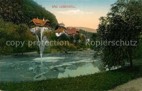 AK / Ansichtskarte Bad_Liebenzell Kuranlagen mit See Bad_Liebenzell