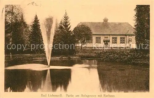 AK / Ansichtskarte Bad_Liebenzell Kurhaus Anlagensee Bad_Liebenzell