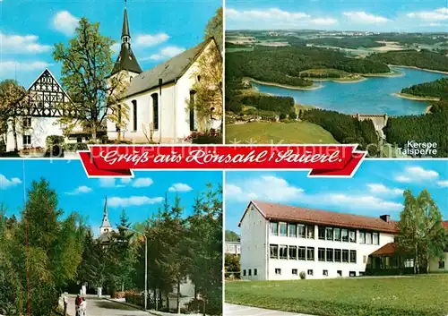 AK / Ansichtskarte Roensahl Kerspe Talsperre Roensahl