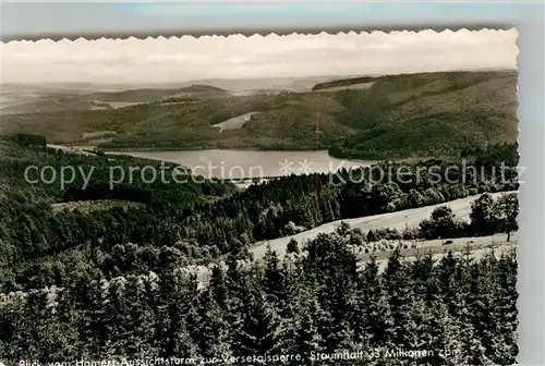 AK / Ansichtskarte Versetalsperre Fliegeraufnahme Versetalsperre