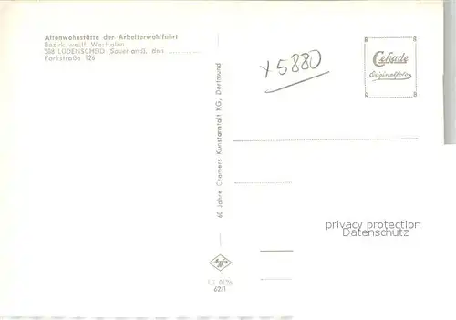 AK / Ansichtskarte Luedenscheid Altenwohnstaette Luedenscheid