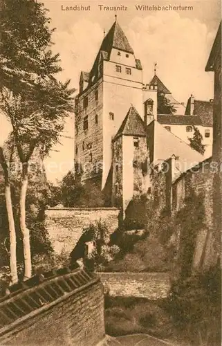 AK / Ansichtskarte Landshut_Isar Trausnitz Wittelsbacherturm Landshut Isar
