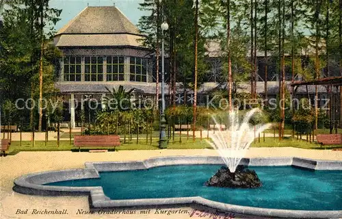 AK / Ansichtskarte Reichenhall_Bad Gradierhaus Kurgarten Reichenhall_Bad
