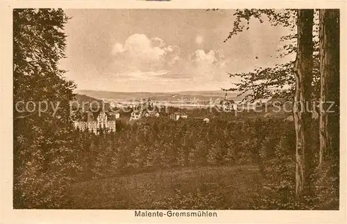 AK / Ansichtskarte Malente Gremsmuehlen Panorama Kirche Malente Gremsmuehlen