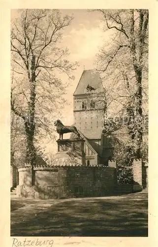 AK / Ansichtskarte Ratzeburg Denkmal Heinrich dem Loewen Ratzeburg