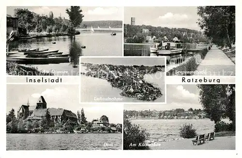 AK / Ansichtskarte Ratzeburg Domsee Dom Kuechensee Seepromenade Ratzeburg