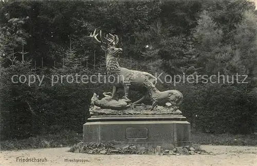 AK / Ansichtskarte Friedrichsruh_Hamburg Hirschgruppe Friedrichsruh Hamburg