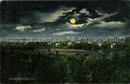 AK / Ansichtskarte Reinbek Mondschein Panorama Reinbek