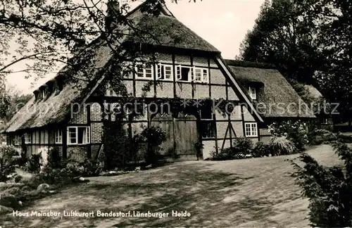 AK / Ansichtskarte Bendestorf Haus Meinsbur Reetdach Bendestorf