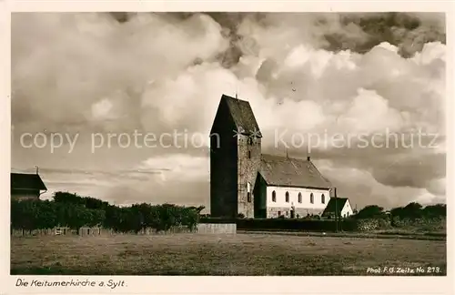 AK / Ansichtskarte Keitum_Sylt Kirche  Keitum Sylt