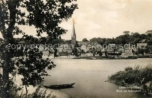 AK / Ansichtskarte Lauenburg_Elbe Panorama Blick von Hohnstorf Lauenburg Elbe