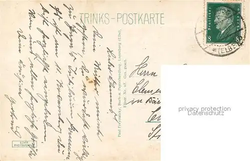 AK / Ansichtskarte Lauenburg_Elbe Panorama Blick von Hohnstorf Lauenburg Elbe