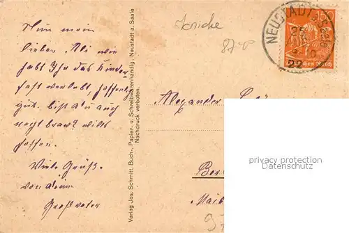 AK / Ansichtskarte Neustadt_Saale Bad Neuhaus Kirche Neustadt_Saale