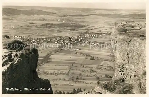 AK / Ansichtskarte Staffelberg Panorama Maintal Staffelberg