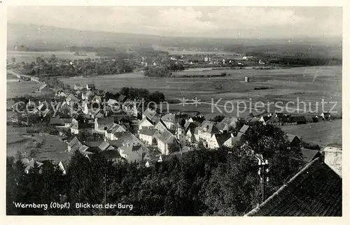 AK / Ansichtskarte Wernberg Koeblitz Panorama Blick von der Burg Wernberg Koeblitz