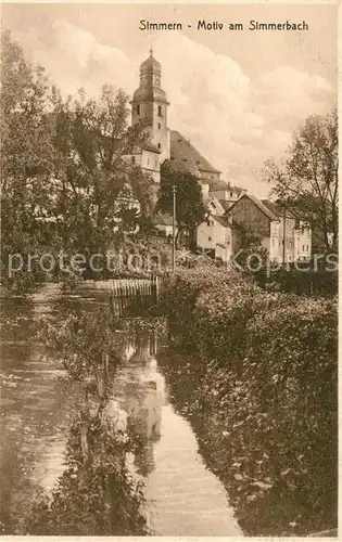 AK / Ansichtskarte Simmern_Westerwald Simmerbach Kirche Simmern_Westerwald