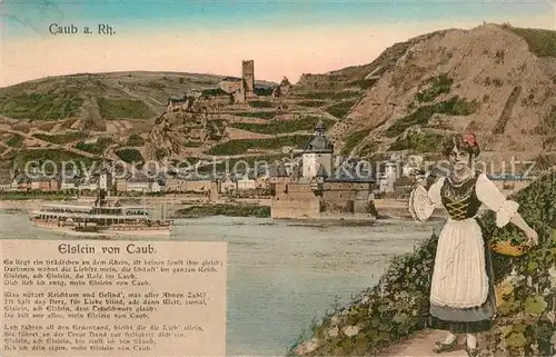 AK / Ansichtskarte Caub Elslein von Caub Panorama  Caub