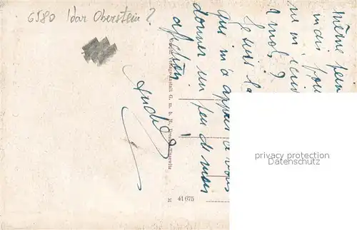 AK / Ansichtskarte Oberstein_Nahe Felsenkapelle Oberstein_Nahe