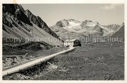 AK / Ansichtskarte La_Punt Chamues ch Gasthaus Albula Hospiz Piz della Piramida La_Punt Chamues ch