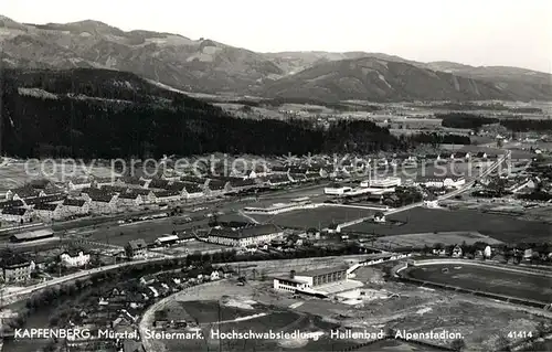 AK / Ansichtskarte Kapfenberg Hochschwabsiedlung Hallebad Alpenstadion  Kapfenberg