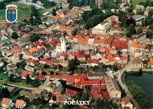 AK / Ansichtskarte Pocatky Fliegeraufnahme Pocatky