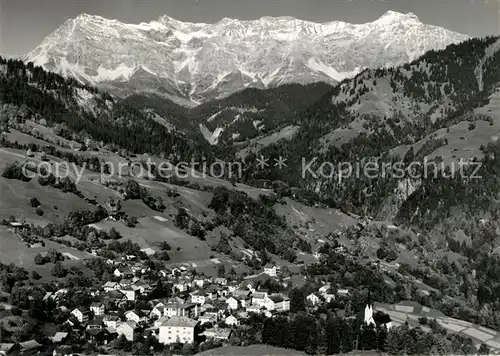 AK / Ansichtskarte Seewis Pardisla Fliegeraufnahme Scesaplana Seewis Pardisla