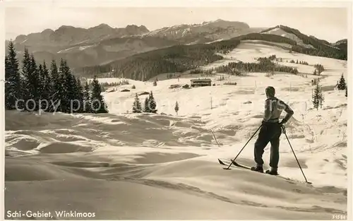 AK / Ansichtskarte Winklmoos_Winkelmoos Winterpanorama Skigebiet Chiemgauer Alpen Winklmoos Winkelmoos