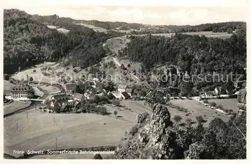 AK / Ansichtskarte Behringersmuehle Panorama Fraenkische Schweiz Sommerfrische Behringersmuehle