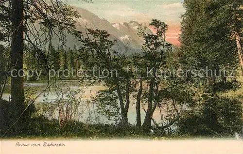 AK / Ansichtskarte Badersee Uferpartie am See Alpen Badersee