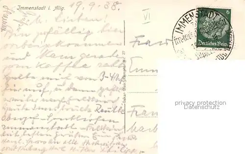 AK / Ansichtskarte Immenstadt_Allgaeu Gesamtansicht mit Alpenpanorama Immenstadt_Allgaeu