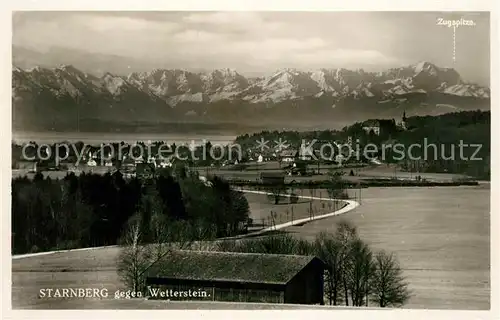 AK / Ansichtskarte Starnberg gegen Wetterstein Starnberg