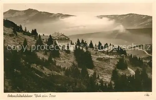 AK / Ansichtskarte Bayerisch_Eisenstein Arberschutzhaeuser Blick zum Osser Bayerischer Wald Bayerisch_Eisenstein