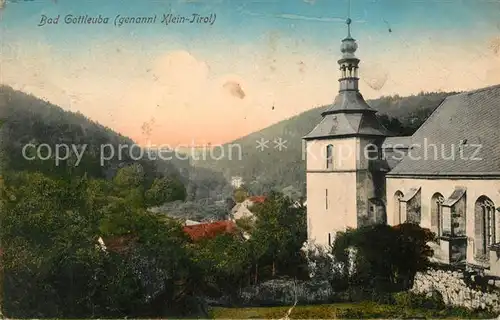 AK / Ansichtskarte Bad_Gottleuba Berggiesshuebel Kirche Klein Tirol Bad