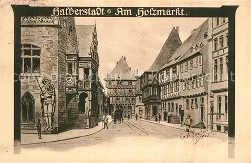 AK / Ansichtskarte Halberstadt Am Holzmarkt Halberstadt
