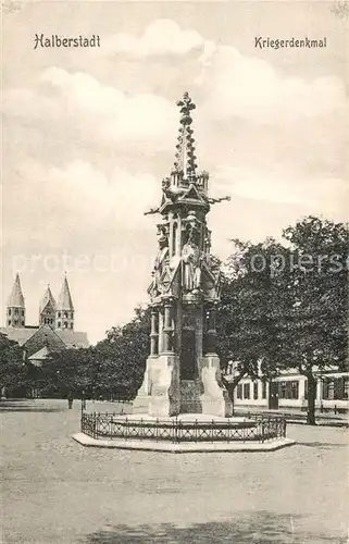 AK / Ansichtskarte Halberstadt Kriegerdenkmal Halberstadt