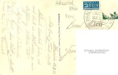 AK / Ansichtskarte Altusried Freilichtbuehne Tell schiesst seinem Sohn den Apfel vom Kopf Altusried