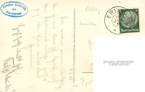 AK / Ansichtskarte Andechs Kloster Andechs Andechs